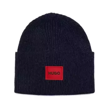 Шерстяная шапка хафф 6 Hugo, синий