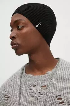 Шерстяная шапка Heliot Emil, черный