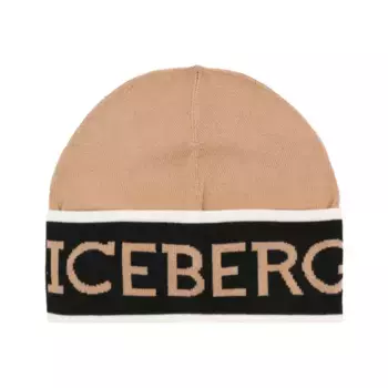 Шерстяная шапка Iceberg, коричневый