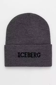 Шерстяная шапка Iceberg, серый