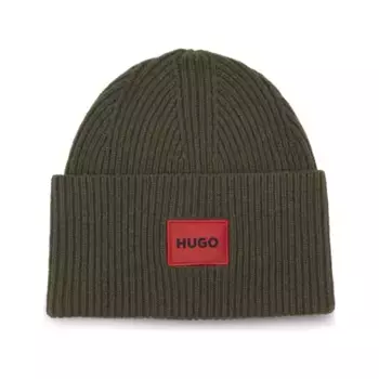 Шерстяная шапка из саффы Hugo, зеленый