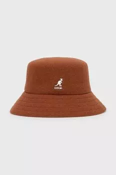 Шерстяная шапка Kangol, коричневый