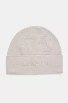 Шерстяная шапка Lanvin, серый