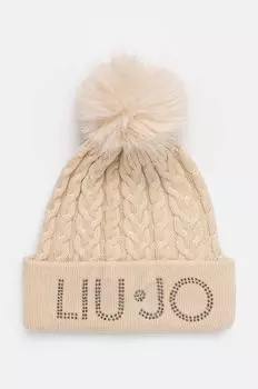 Шерстяная шапка Liu Jo, бежевый