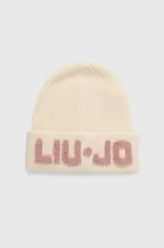 Шерстяная шапка Liu Jo, бежевый