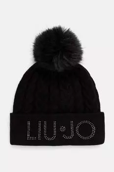 Шерстяная шапка Liu Jo, черный