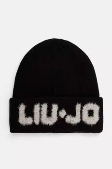 Шерстяная шапка Liu Jo, черный