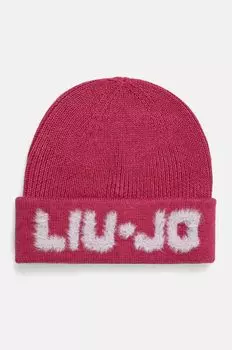 Шерстяная шапка Liu Jo, розовый