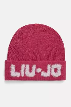 Шерстяная шапка Liu Jo, розовый