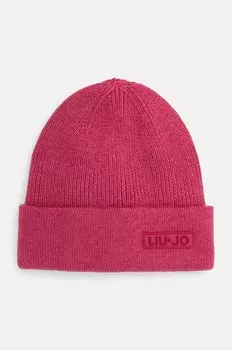 Шерстяная шапка Liu Jo, розовый