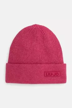 Шерстяная шапка Liu Jo, розовый