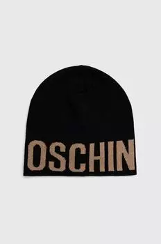 Шерстяная шапка Moschino, бежевый