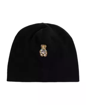 Шерстяная шапка Moschino, черный