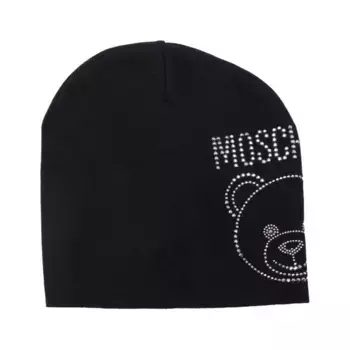 Шерстяная шапка Moschino, черный