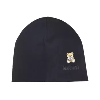 Шерстяная шапка Moschino, черный