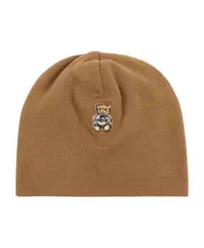 Шерстяная шапка Moschino, коричневый