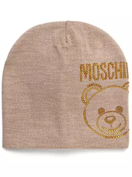 Шерстяная шапка Moschino Teddy Bear, нейтральный