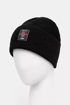 Шерстяная шапка Msgm, черный