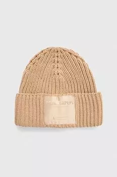 Шерстяная шапка Patrizia Pepe, бежевый