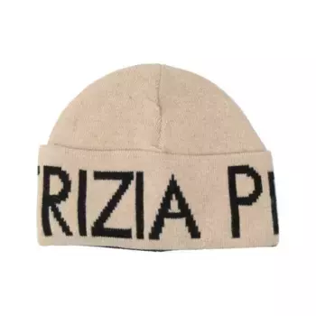 Шерстяная шапка Patrizia Pepe, коричневый