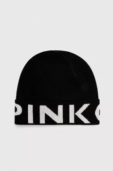 Шерстяная шапка Pinko, черный