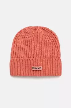 Шерстяная шапка Pinko, оранжевый