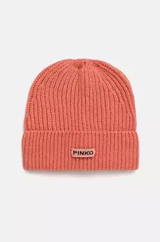 Шерстяная шапка Pinko, оранжевый