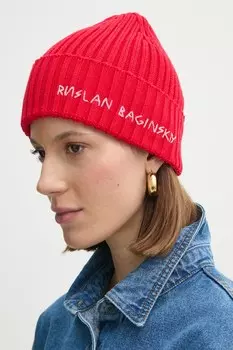 Шерстяная шапка Ruslan Baginskiy, красный