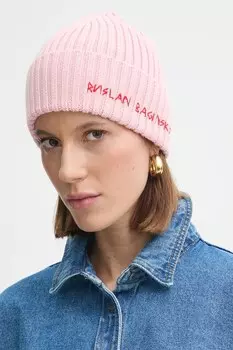 Шерстяная шапка Ruslan Baginskiy, розовый