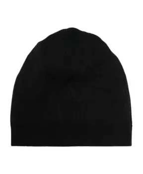 Шерстяная шапка с буквами логотипами Moschino, черный