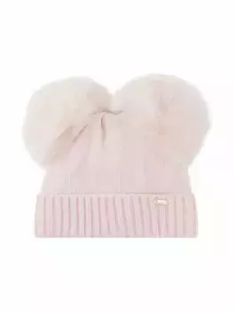 Шерстяная шапка с помпоном Il Trenino, розовый