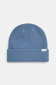 Шерстяная шапка Samsoe Samsoe, синий