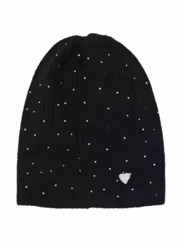 Шерстяная шапка со стразами Il Trenino, черный