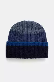 Шерстяная шапка United Colors of Benetton, синий