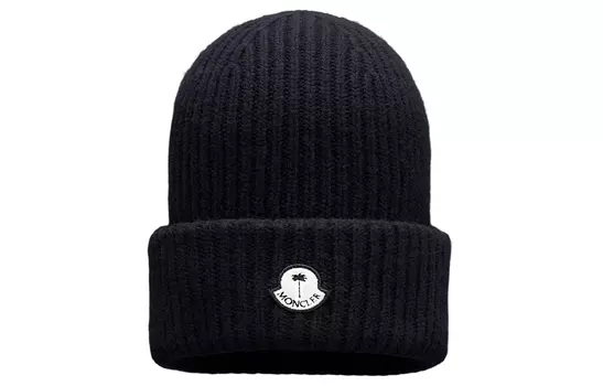 Шерстяная шапка X Palm Angels Moncler, черный