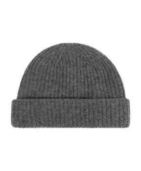 Шерстяная шапка Yves Salomon, серый