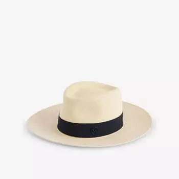 Шерстяная шляпа new abby с плетеной отделкой Maison Michel, синий