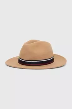 Шерстяная шляпа Tommy Hilfiger, бежевый