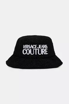 Шерстяная шляпа Versace Jeans Couture, черный
