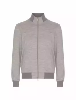 Шерстяная спортивная кофта Capobianco, серый