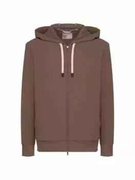 Шерстяная спортивная кофта Marco Pescarolo, коричневый