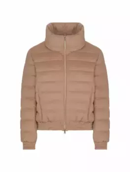 Шерстяная стеганая куртка Herno, коричневый