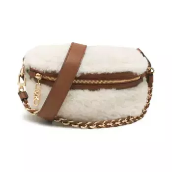Шерстяная сумка через плечо xs слинг-пачка chn msgr с добавлением кожи Michael Kors, белый