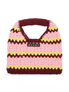 Шерстяная сумка-тоут Marni Kids, розовый