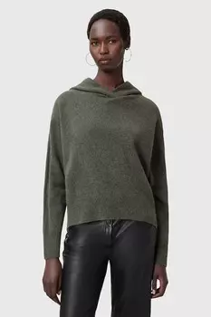 Шерстяная толстовка IRINA Allsaints, серый