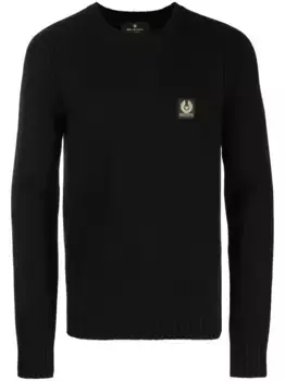 Шерстяная толстовка с нашивкой-логотипом Belstaff, черный