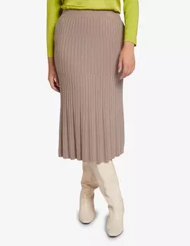 Шерстяная юбка Elena Mir, бежевый