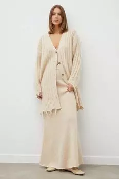 Шерстяная юбка Herskind, бежевый