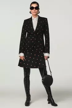 Шерстяная юбка клубники x stefano pilati ZARA, черный