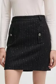 Шерстяная юбка La Petite Franaise PFJUCHEE, черный